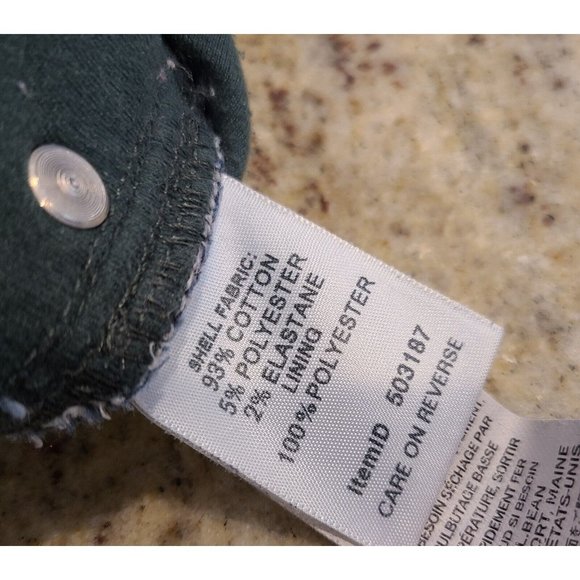 LL Bean Womens Flannel Lined Jeans Size 12 Reg Classic Fit 2 pair Lot - Picture 11 of 16